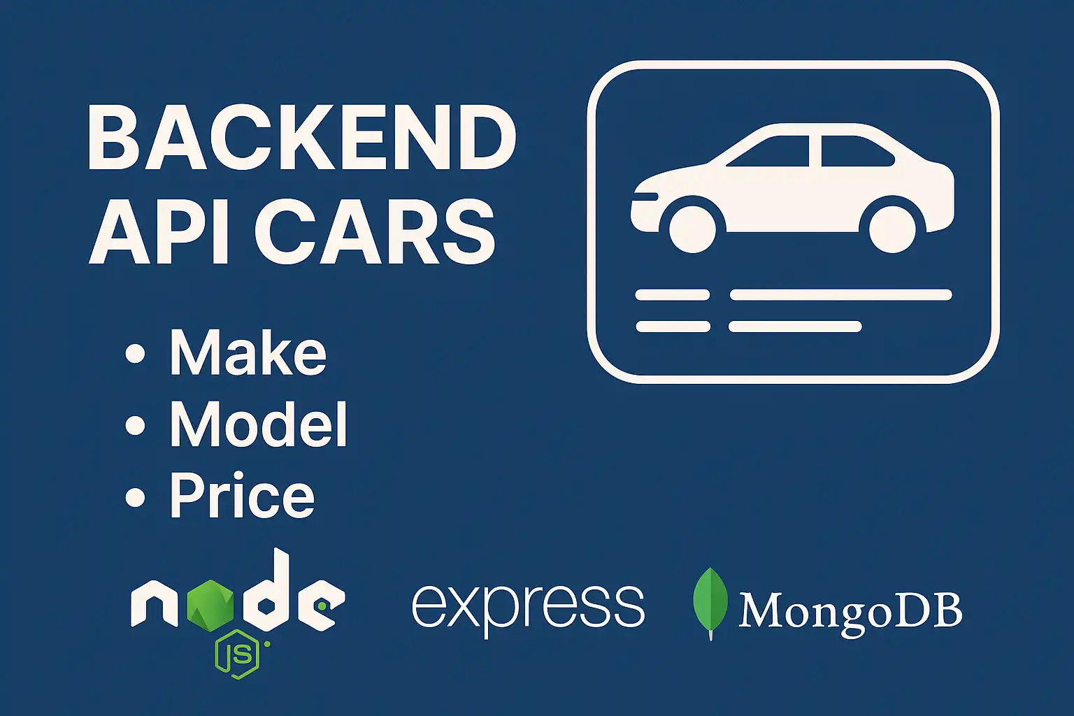 Imagen del proyecto Backend API Cars